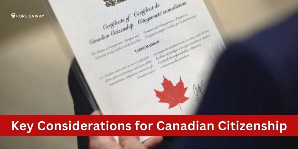 Canadian citizenship certificate