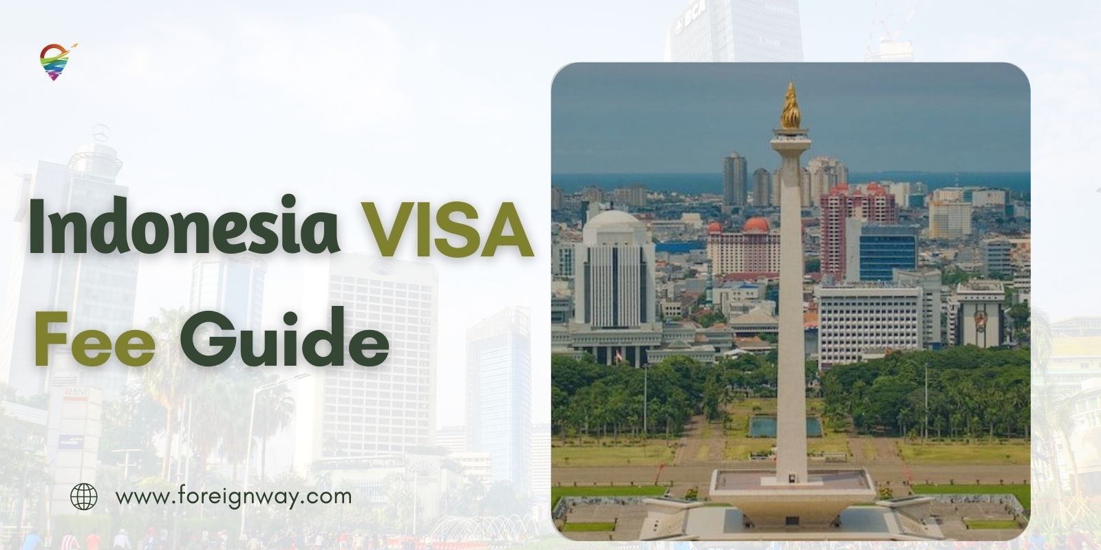 Indonesia visa Fee